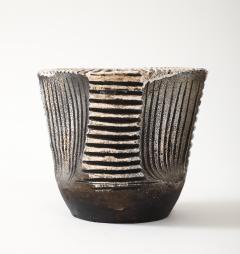 Jean Baptiste Bernard Delay Jean Besnard Brown White Stoneware Dish 1934 signed JB  - 4509594