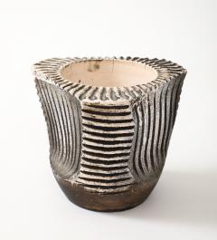 Jean Baptiste Bernard Delay Jean Besnard Brown White Stoneware Dish 1934 signed JB  - 4509595