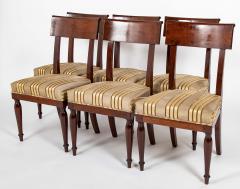 Jean Baptiste Boulard A Rare Set of 12 Restauration Empire Dining Chairs of Classic Design - 4329417