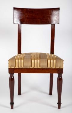 Jean Baptiste Boulard Set of Twelve Rare Empire Restauration Dining Chairs in Classic Design - 4610766