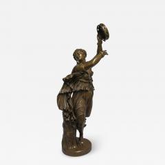 Jean Baptiste Clesinger A Finely Casted Patinated Bronze Sculpture of a Dancer Zingara - 1470786