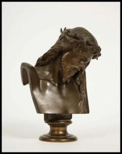 Jean Baptiste Clesinger Jean Baptiste Auguste Clesinger French Bronze Bust of Jesus Christ Barbedienne - 3880331