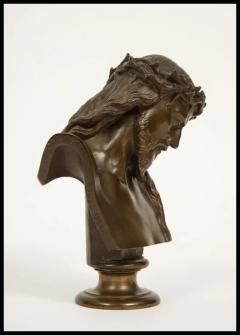 Jean Baptiste Clesinger Jean Baptiste Auguste Clesinger French Bronze Bust of Jesus Christ Barbedienne - 3880340