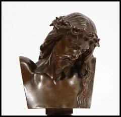 Jean Baptiste Clesinger Jean Baptiste Auguste Clesinger French Bronze Bust of Jesus Christ Barbedienne - 3880369