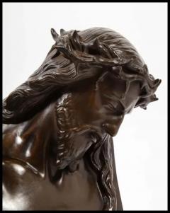 Jean Baptiste Clesinger Jean Baptiste Auguste Clesinger French Bronze Bust of Jesus Christ Barbedienne - 3880436