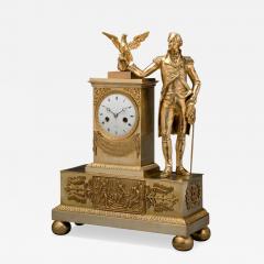 Jean Baptiste Dubuc Important Washington Bronze Mantel Clock - 243653