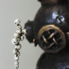 Jean Baptiste GIBUS Boutin AESTHETIC OF THE INCONSEQUENCE Original bronze tin robinia and iron sculpture - 4453702