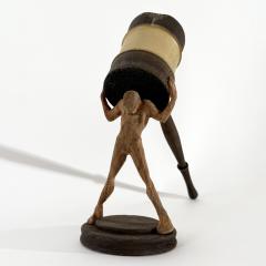 Jean Baptiste GIBUS Boutin GUILT Original linden oak and ebony wood sculpture - 4300775