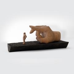 Jean Baptiste GIBUS Boutin SELF SATISFACTION Original ebony and linden wood sculpture - 3906113