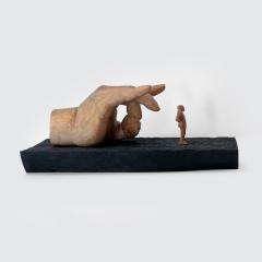 Jean Baptiste GIBUS Boutin SELF SATISFACTION Original ebony and linden wood sculpture - 3906114
