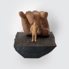 Jean Baptiste GIBUS Boutin SELF SATISFACTION Original ebony and linden wood sculpture - 3906115