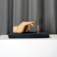 Jean Baptiste GIBUS Boutin SELF SATISFACTION Original ebony and linden wood sculpture - 3906117