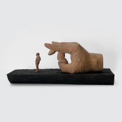 Jean Baptiste GIBUS Boutin SELF SATISFACTION Original ebony and linden wood sculpture - 3906119