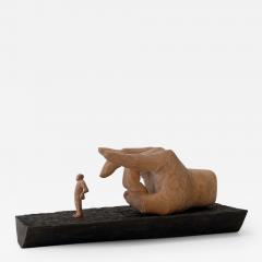 Jean Baptiste GIBUS Boutin SELF SATISFACTION Original ebony and linden wood sculpture - 3908949