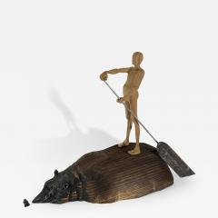 Jean Baptiste GIBUS Boutin SERENITY Original wood and metal sculpture - 4305967