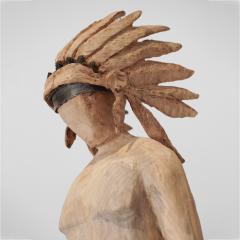 Jean Baptiste GIBUS Boutin THE DOUBT Original linden oak wood and iron sculpture - 3893839