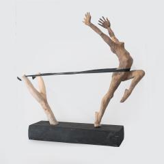 Jean Baptiste GIBUS Boutin THE REVERSE Original ebony and oak wood sculpture - 3906030