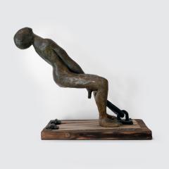 Jean Baptiste GIBUS Boutin THE TRUTH SEEKER Original bronze and wood sculpture - 3911090