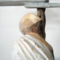 Jean Baptiste GIBUS Boutin THE WISE Original linden wood and ebony sculpture - 3893816