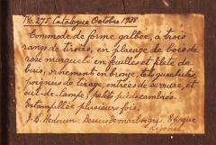 Jean Baptiste Hedouin Signed JB Hedouin Paris R gence Bronze Mounted Rosewood Tombeau Commode - 4397670