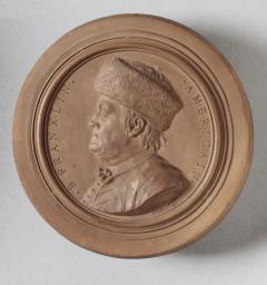 Jean Baptiste Nini MEDALLION OF BENJAMIN FRANKLIN - 4537069