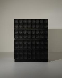 Jean Batenburg Brutalist Cabinet by J Batenburg Belgium 1970s - 4746641