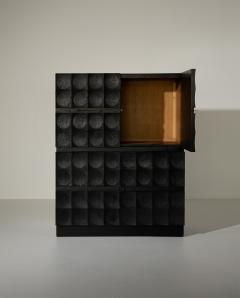 Jean Batenburg Brutalist Cabinet by J Batenburg Belgium 1970s - 4746643