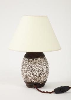 Jean Besnard French Moderne Lamp with Custom Paper Shade c 1930 - 2938034