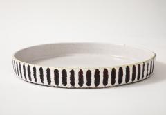 Jean Besnard Jean Besnard White Ceramic Low Dish France 1934 signed JB Dated 1934 - 4509806