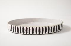 Jean Besnard Jean Besnard White Ceramic Low Dish France 1934 signed JB Dated 1934 - 4509807