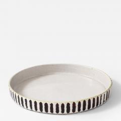 Jean Besnard Jean Besnard White Ceramic Low Dish France 1934 signed JB Dated 1934 - 4510011