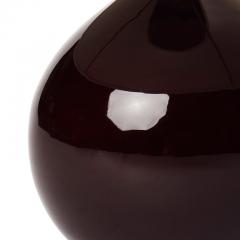 Jean Besnard Petite table lamp with thick gloss dark aubergine glaze by Jean Besnard - 1047534