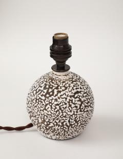 Jean Besnard Small Jean Besnard Style Art Deco Round Lamp France c 1930 - 4236152