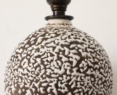 Jean Besnard Small Jean Besnard Style Art Deco Round Lamp France c 1930 - 4236153