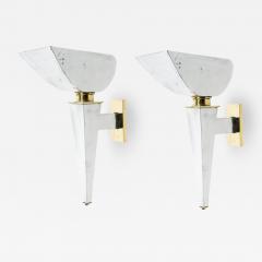 Jean Boris Lacroix 1930s Brass Torch sconces by Jean Boris Lacroix - 3034333