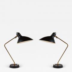 Jean Boris Lacroix Pair of 1950s Boris Lacroix Table Lamps - 1624835