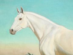 Jean Bowman American 1918 1994 White Arabian Portrait of a Horse 1947 - 2458395