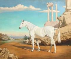 Jean Bowman American 1918 1994 White Arabian Portrait of a Horse 1947 - 2460030