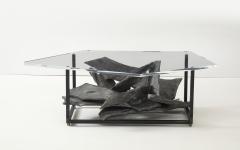Jean Campa Jean Campa Signed Abstract Aluminum Sculpture Coffee Table France 1992 - 4311229
