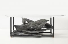 Jean Campa Jean Campa Signed Abstract Aluminum Sculpture Coffee Table France 1992 - 4311231