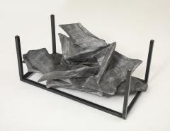 Jean Campa Jean Campa Signed Abstract Aluminum Sculpture Coffee Table France 1992 - 4311233