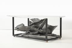 Jean Campa Jean Campa Signed Abstract Aluminum Sculpture Coffee Table France 1992 - 4311238