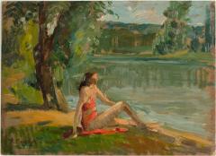 Jean Chaleye Jean Chaleye FRENCH 1878 1960 Red Bikini  - 2170186