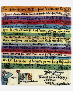 Jean Charles Castelbajac Stripe dialogue rug by J C de Castelbajac Ed Tai Ping France circa 1990 - 4158527