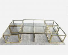 Jean Charles Coffee table including four nesting side tables Paris France circa 1970 - 4209543