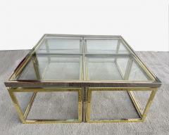 Jean Charles Coffee table including four nesting side tables Paris France circa 1970 - 4209544