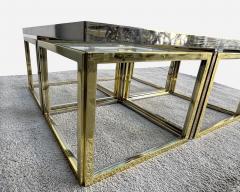 Jean Charles Coffee table including four nesting side tables Paris France circa 1970 - 4209550