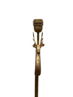Jean Charles Moreux 1950sGilded wrought iron floor lamp attributed to Jean Charles Moreux - 4270928