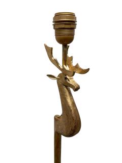 Jean Charles Moreux 1950sGilded wrought iron floor lamp attributed to Jean Charles Moreux - 4270931