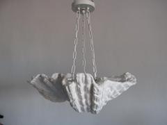 Jean Charles Moreux 2 French Plaster Shell Chandeliers Pendants by Jean Charles Moreux 1930 - 4090986